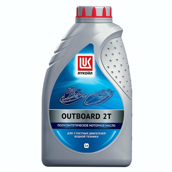 Лодочное моторное масло Лукойл OUTBOARD 2T, 1 л синтетика