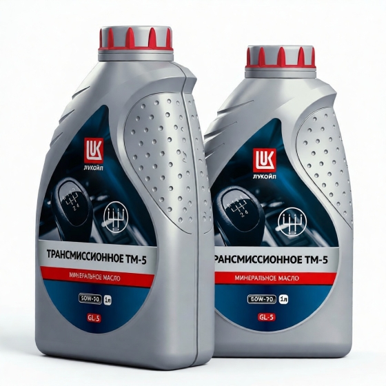 Трансмиссионное масло Лукойл ТМ5 GL-5, 80W-90, 1 л, минеральное