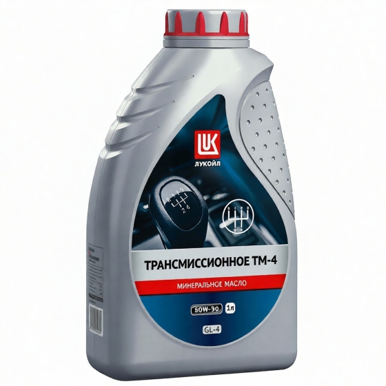 Трансмиссионное масло Лукойл ТМ4 GL-4, 80W-90, 1 л, минеральное