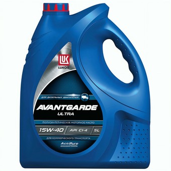 Грузовое масло Лукойл Авангард Ультра 15W-40 CI-4/SL, 5 л полусинтетика