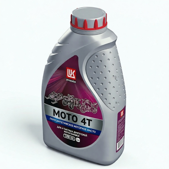 Мото масло Лукойл Мото 4Т 10W-40 SL, 1 л полусинтетика