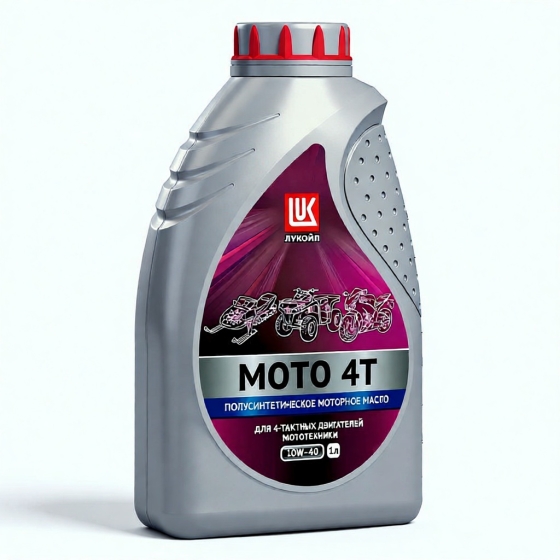 Мото масло Лукойл Мото 4Т 10W-40 SL, 1 л полусинтетика