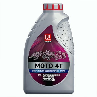 Мото масло Лукойл Мото 4Т 10W-40 SL, 1 л полусинтетика