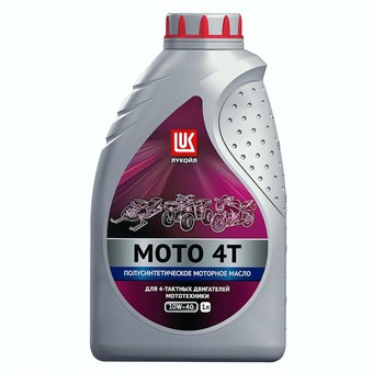 Мото масло Лукойл Мото 4Т 10W-40 SL, 4 л