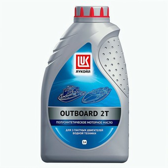 Лодочное моторное масло Лукойл OUTBOARD 2T, 4 л синтетика