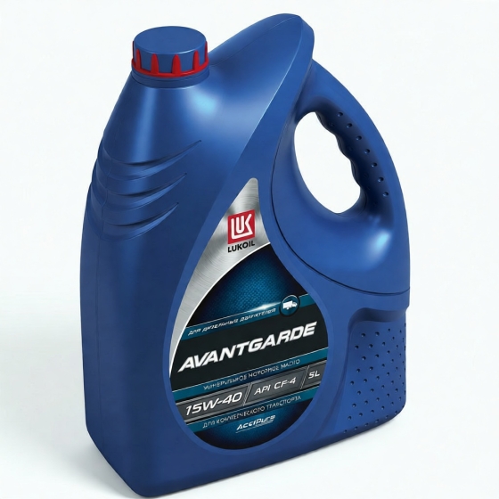 Грузовое масло Лукойл Авангард 15W-40 CF-4/SG, 5 л минеральное