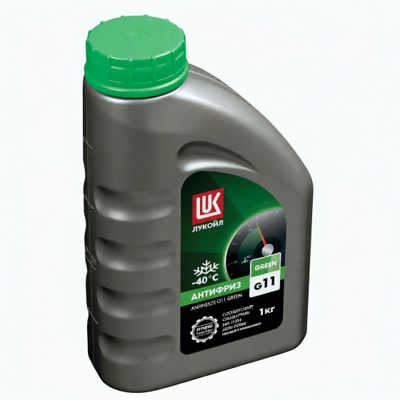 Автожидкость Лукойл Антифриз G-11 GREEN, 1 кг