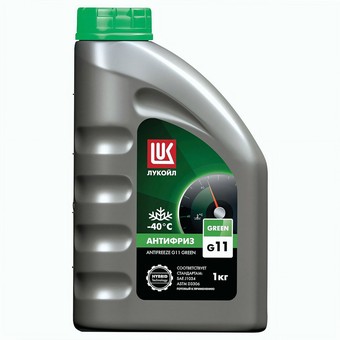 Автожидкость Лукойл Антифриз G-11 GREEN, 1 кг