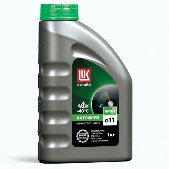 Автожидкость Лукойл Антифриз G-11 GREEN, 5 кг