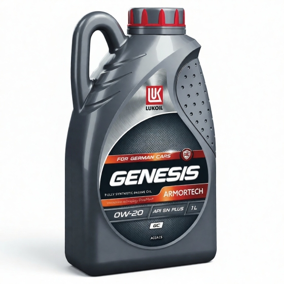 Моторное масло Лукойл GENESIS ARMORTECH GC, 0W-20, 4 л, синтетика