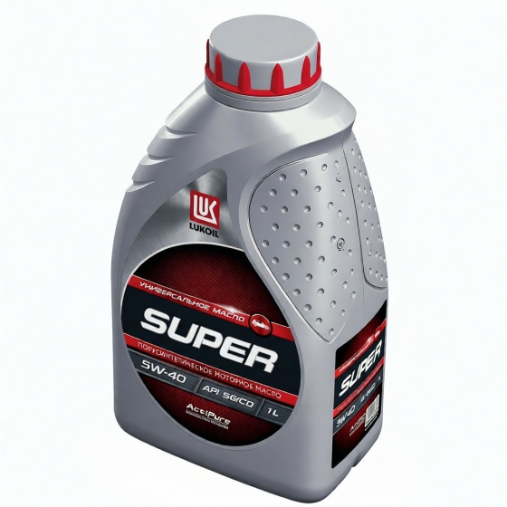 Моторное масло Лукойл Супер SG/CD, 5W-40, 1 л, полусинтетика