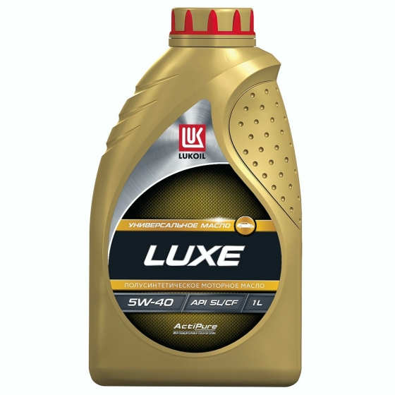 Моторное масло Лукойл Люкс SL/CF, 5W-40, 1 л, полусинтетика