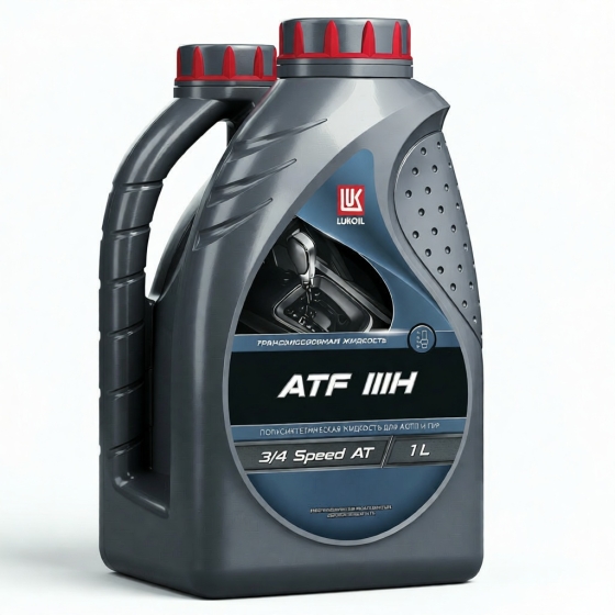 Трансмиссионное масло Лукойл ATF IIIH, 1 л, минеральное