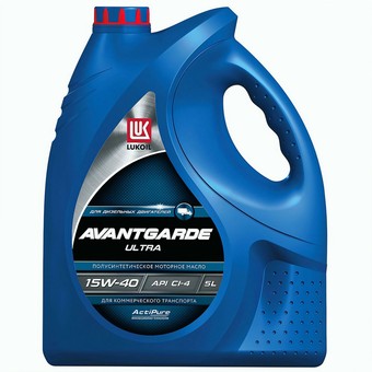Грузовое масло Лукойл Авангард Ультра 15W-40 CI-4/SL, 20 л минеральное