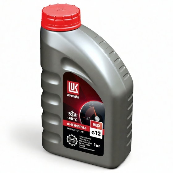 Автожидкость Лукойл Антифриз G-12 RED, 60 кг полусинтетика