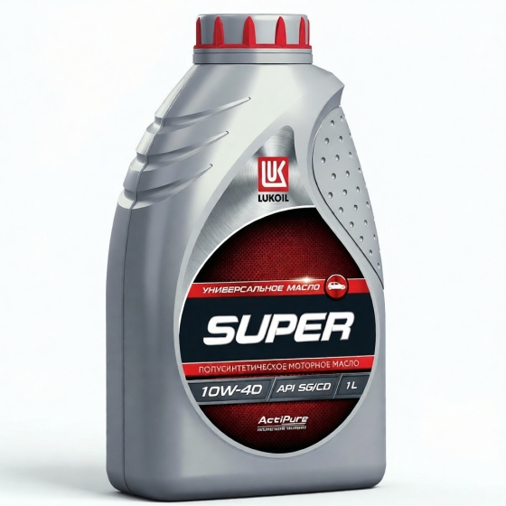 Моторное масло Лукойл Супер SG/CD, 10W-40, 50 л, полусинтетика