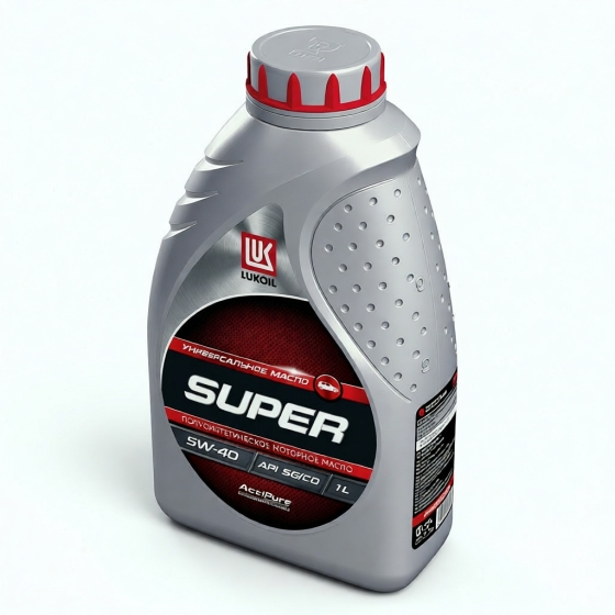 Моторное масло Лукойл Супер SG/CD, 5W-40, 4 л, полусинтетика