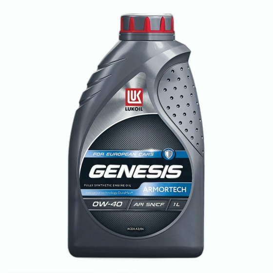 Моторное масло Лукойл GENESIS ARMORTECH, 0W-40, 4 л, синтетика