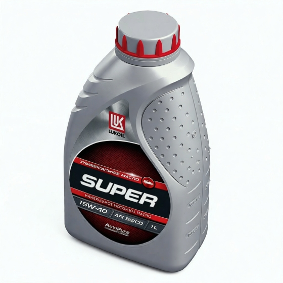 Моторное масло Лукойл Супер SG/CD, 15W-40, 50 л, минеральное