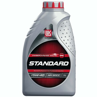 Моторное масло Лукойл Стандарт SF/CC, 15W-40, 50 л, минеральное
