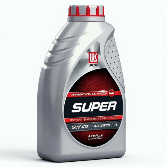 Моторное масло Лукойл Супер SG/CD, 5W-40, 50 л, полусинтетика
