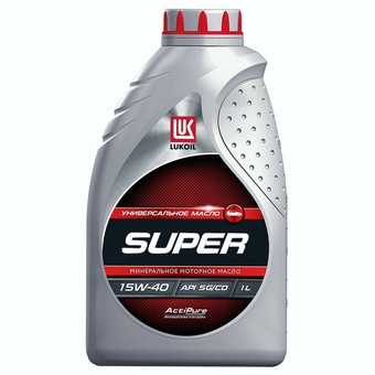 Моторное масло Лукойл Супер SG/CD, 20W-50, 60 л, минеральное
