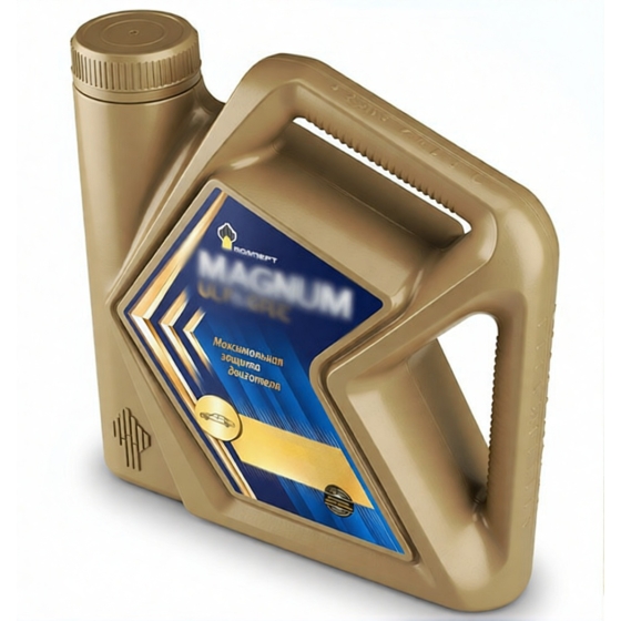 Моторное масло Роснефть Magnum, 10W-40, 4 л, полусинтетическое