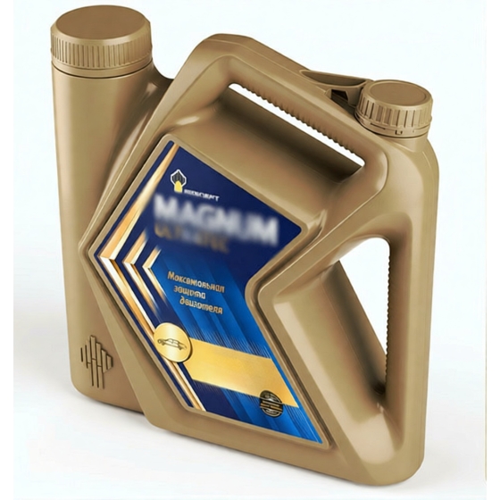 Моторное масло Роснефть Magnum, 10W-40, 5 л, полусинтетическое