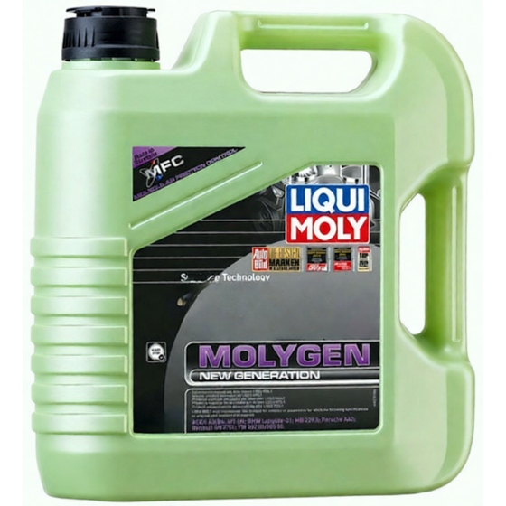 Моторное масло LIQUI MOLY Molygen New Generation, 5W-40, 4 л, синтетика