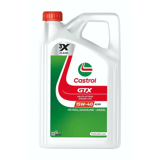 Моторное масло Castrol GTX 15W-40 A3/B3, 4 л, минеральное