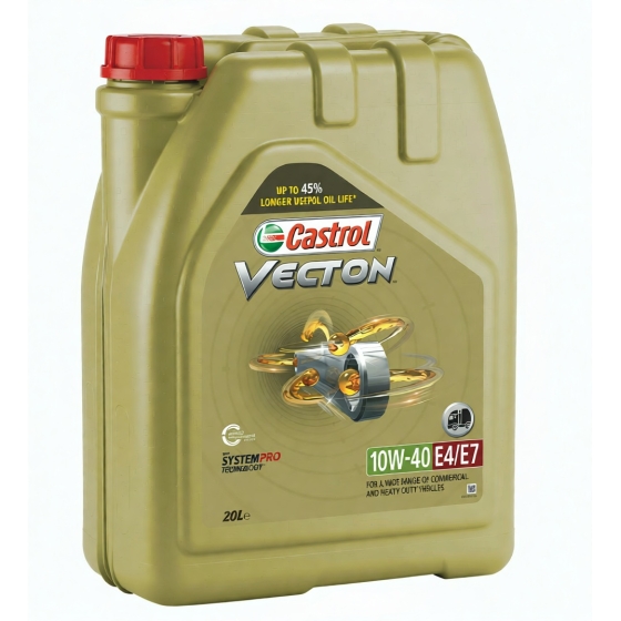 Грузовое масло Castrol Vecton 10W-40 E4/E7, 4 л, полусинтетика
