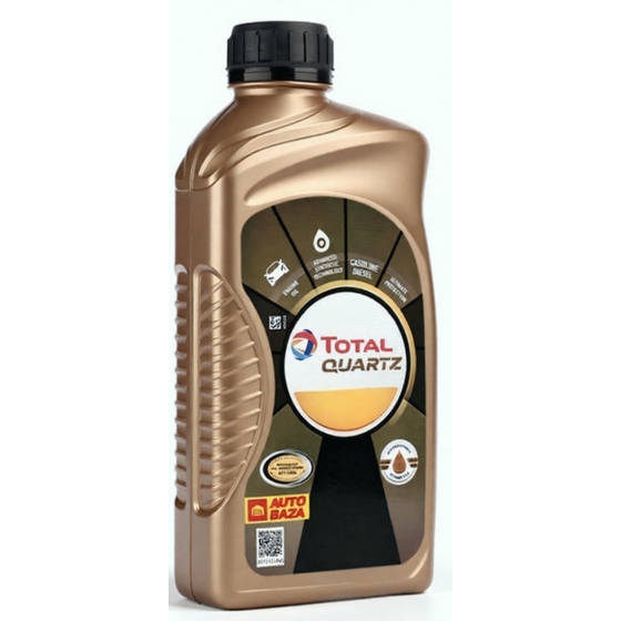 Моторное масло Total Quartz 9000, 5W-40, 1 л, синтетика