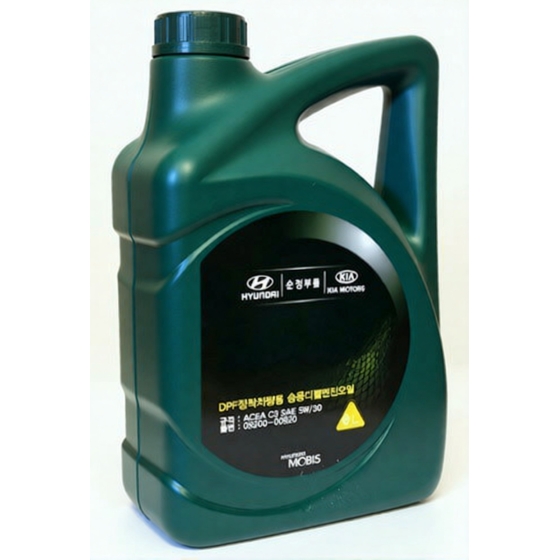 Моторное масло Hyundai/Kia Premium DPF Diesel, 5W-30, 6 л, синтетика