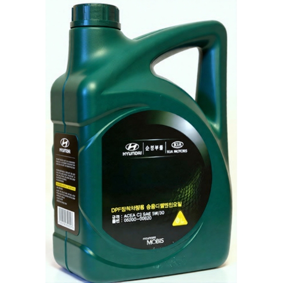 Моторное масло Hyundai Premium DPF+, 5W-30, 6 л, синтетика