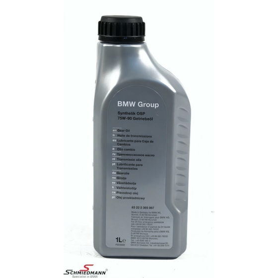 Трансмиссионное масло BMW OSP Synthetik 75W-90, 1 л, синтетика