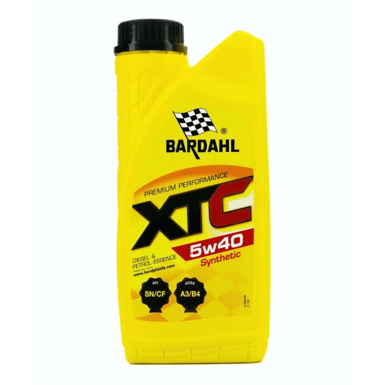 Моторное масло Bardahl XTC, 5W-40, 1 л, синтетика