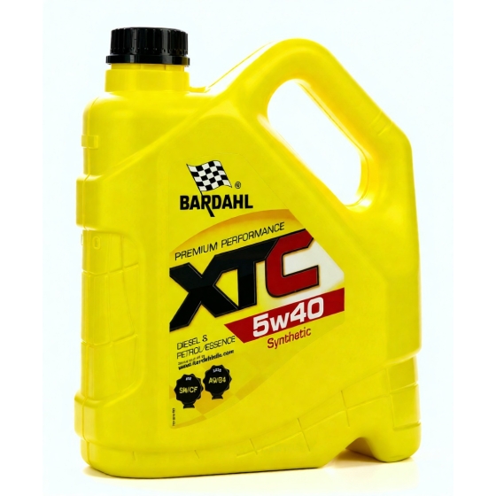 Моторное масло Bardahl XTC, 5W-40, 4 л, синтетика
