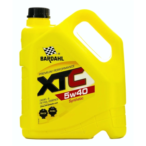 Моторное масло Bardahl XTC, 5W-40, 4 л, синтетика