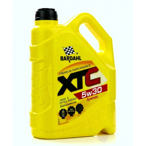 Моторное масло Bardahl XTC SN, 5W-30, 5 л, синтетика