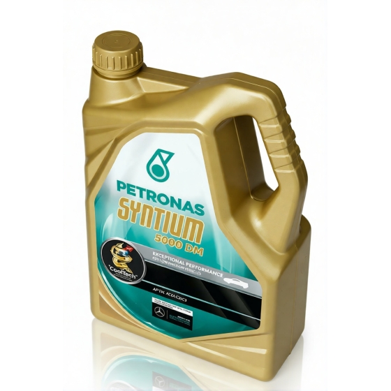 Моторное масло Petronas Syntium 5000 DM, 5W-30, 5 л, синтетика