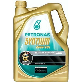 Моторное масло Petronas Syntium 3000 E, 5W-40, 5 л, синтетика