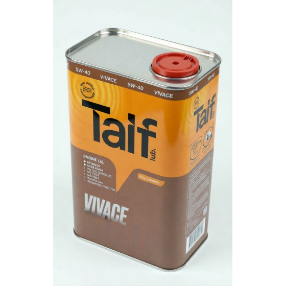 Моторное масло Taif Tact, 5W-40, 1 л, синтетика