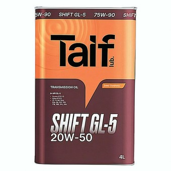 Моторное масло Taif Shift, 20W-50, 20 л, синтетика
