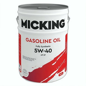 Моторное масло Micking Gasoline Oil MG1, 5W-40, 20 л, синтетика