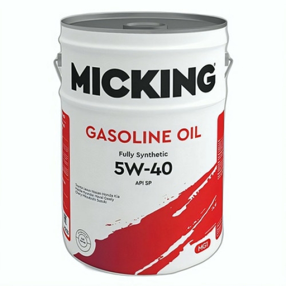 Моторное масло Micking Gasoline Oil MG1, 5W-40, 20 л, синтетика