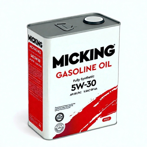 Моторное масло Micking Gasoline Oil MG1, 5W-30, 4 л, синтетика