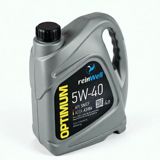 Моторное масло ReinWell A3/B4, 5W-40, 4 л, синтетика