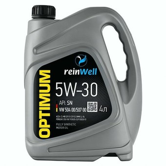 Моторное масло ReinWell 504/507, 5W-30, 4 л, синтетика