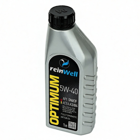 Моторное масло ReinWell A3/B4, 5W-40, 1 л, синтетика