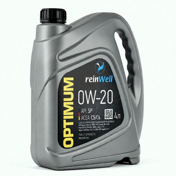 Моторное масло ReinWell C5,C6, 0W-20, 4 л, синтетика